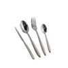 Dessini Stainless Steel Cutlery Set With Luxury Box 3535 Silver & Gold Engraved 148 Pcs