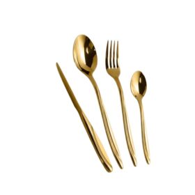 Dessini Stainless Steel Cutlery Set With Luxury Box 9999 Gold 148 Pcs